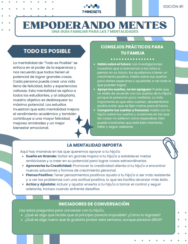 Everything is Possible Newsletter - Spanish