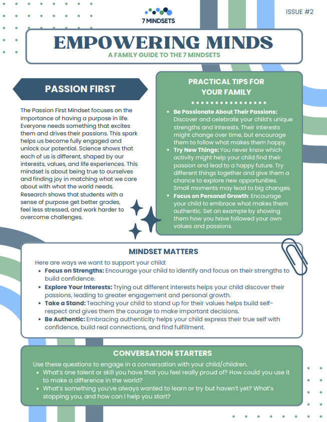 Passion First Newsletter - English