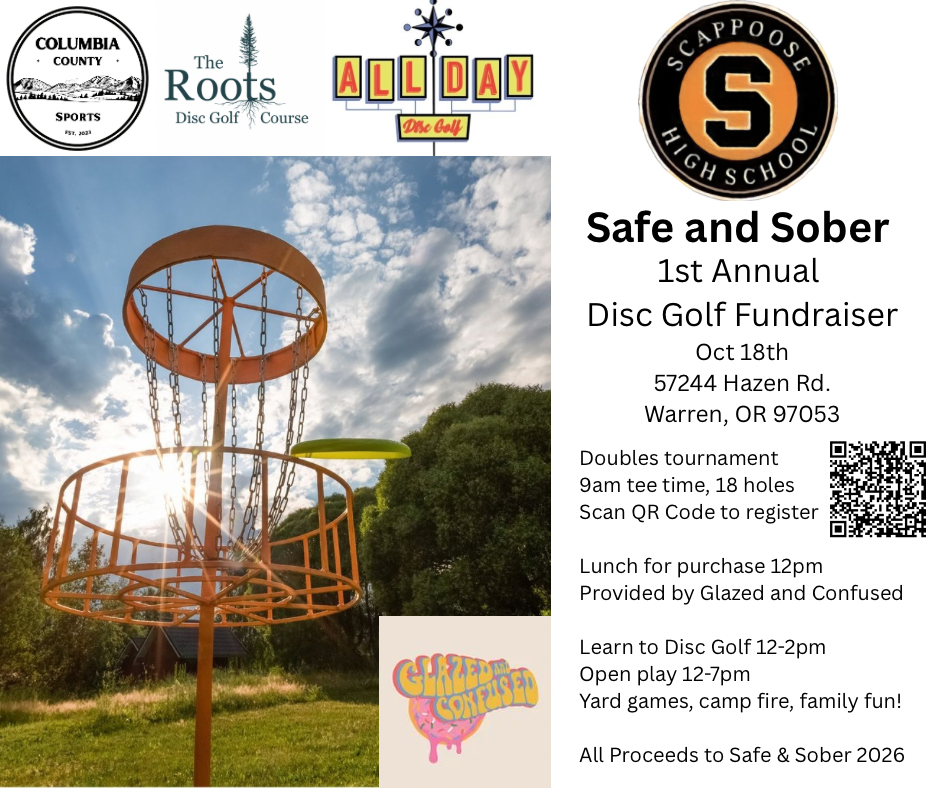 flyer for frisbee golf tournament