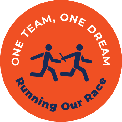 EFCTS styled stock car with a checkered flag circular frame