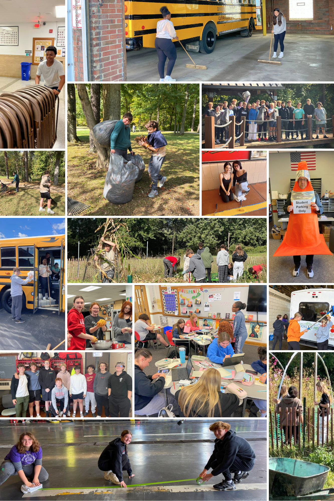 community impact day collage