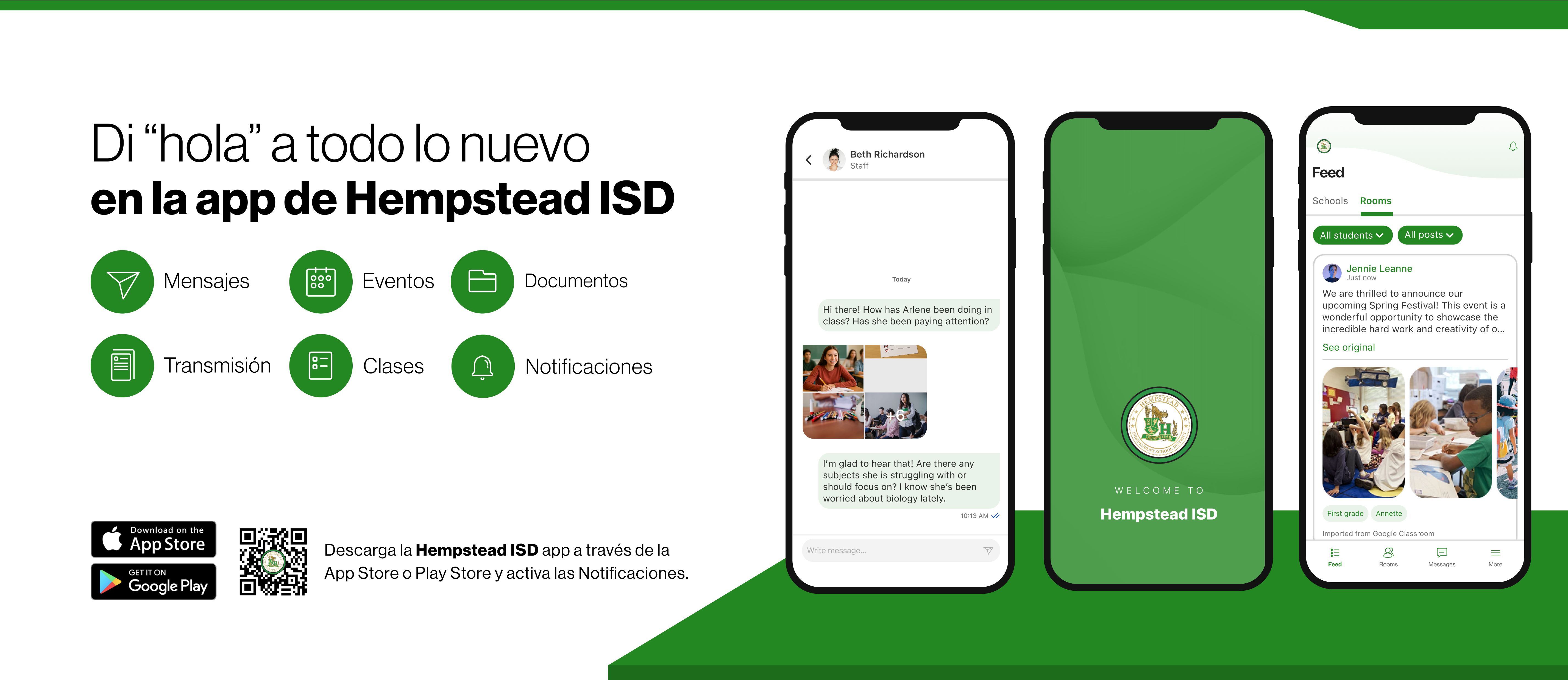 En la app de Hempstead ISD