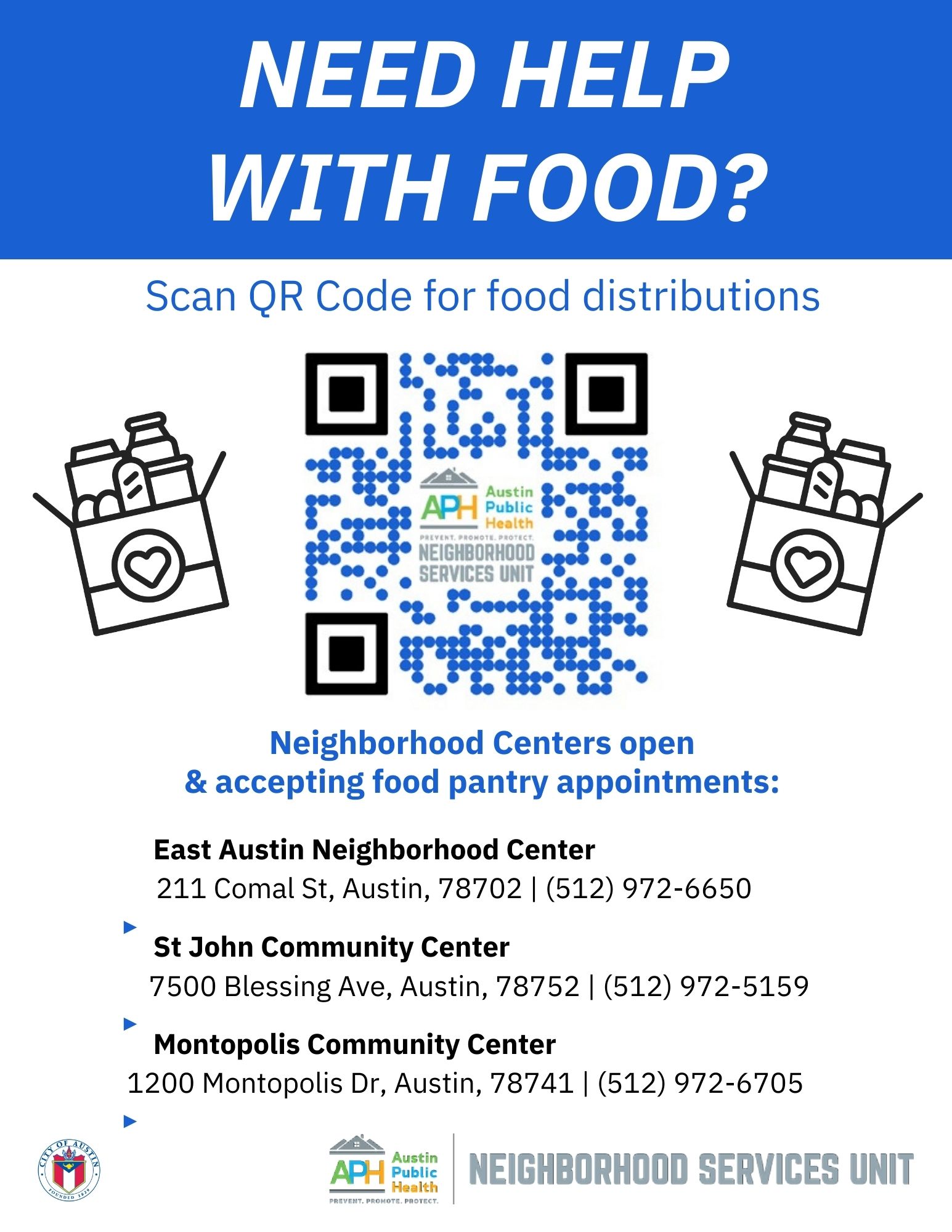 APH Food Dist Assistance Flyer English