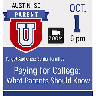 Parent U meeting on October 1