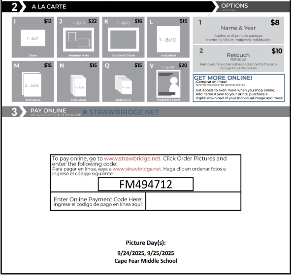 Athletic Picture Day