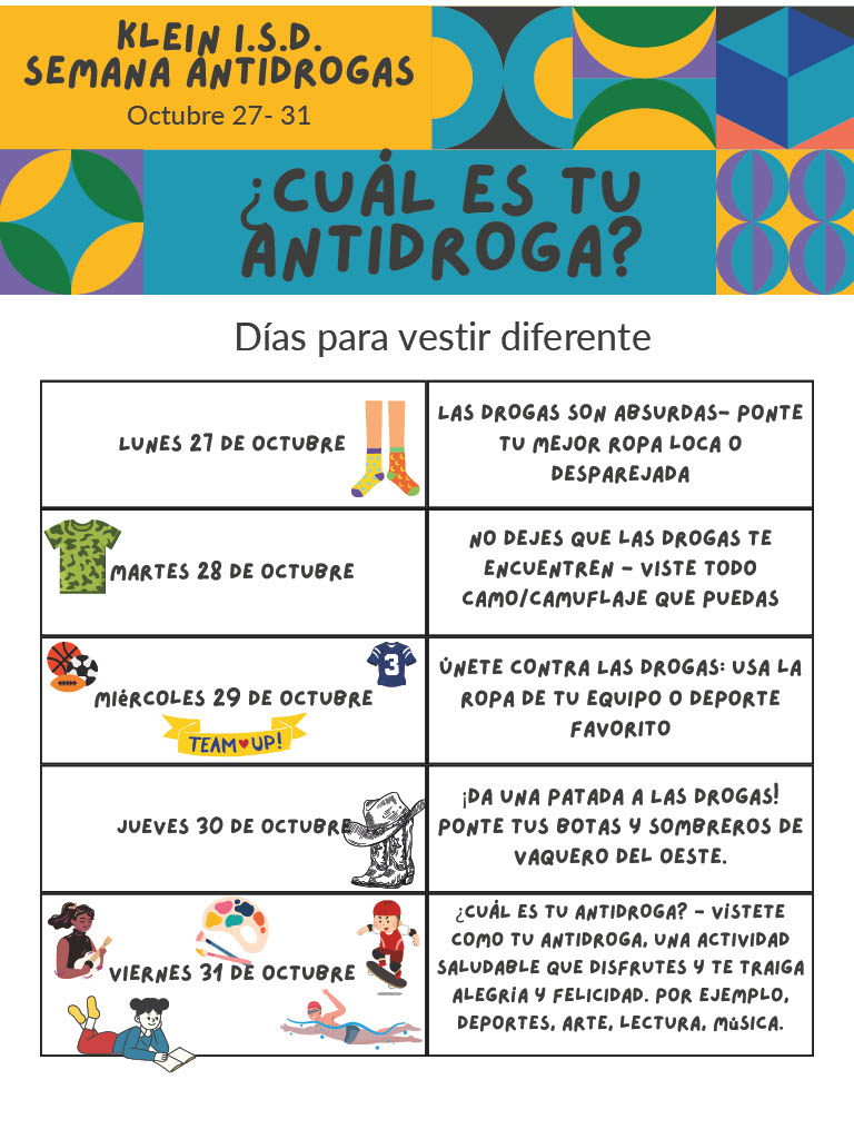 anti-drug week spanish