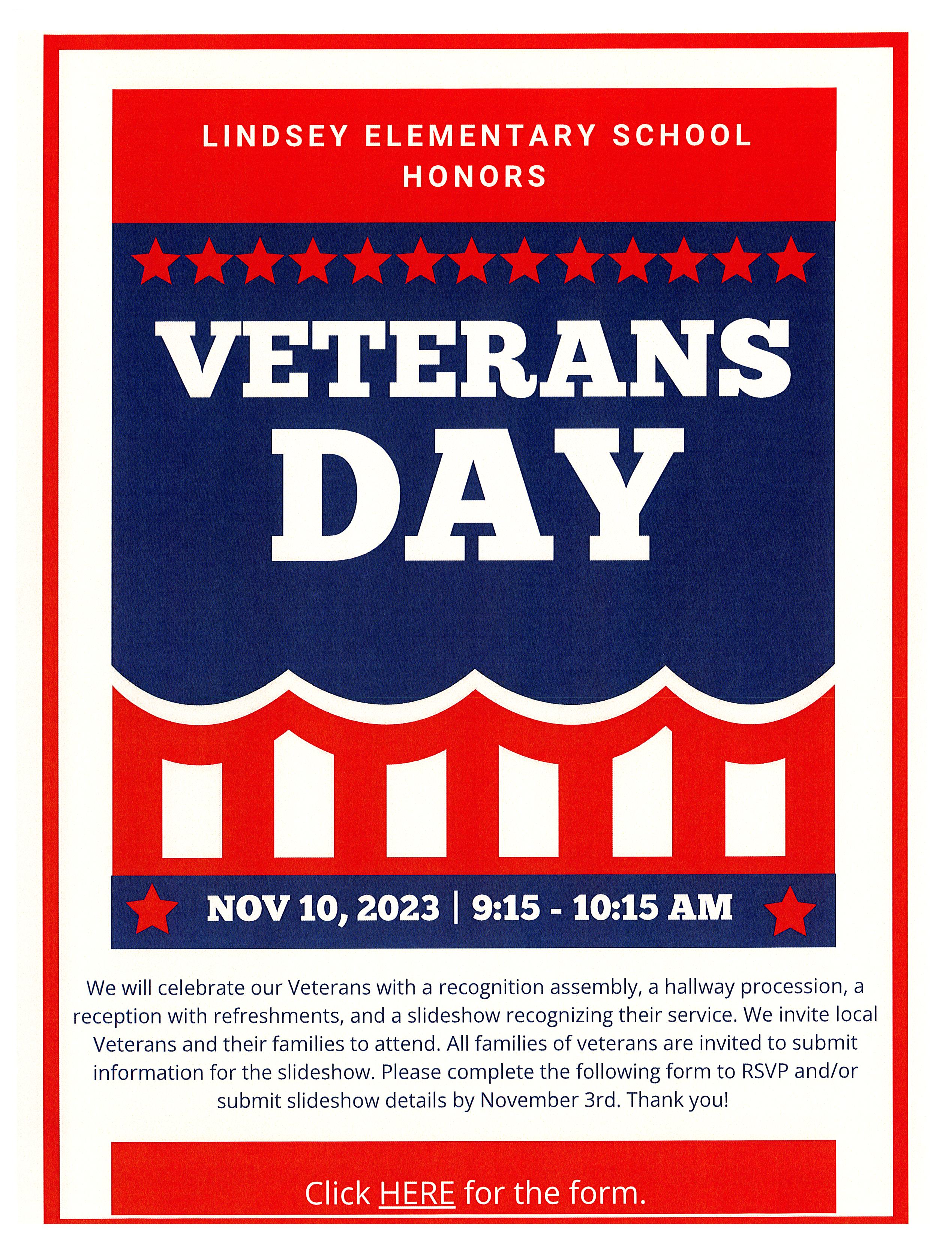 Veterans Day  Flyer