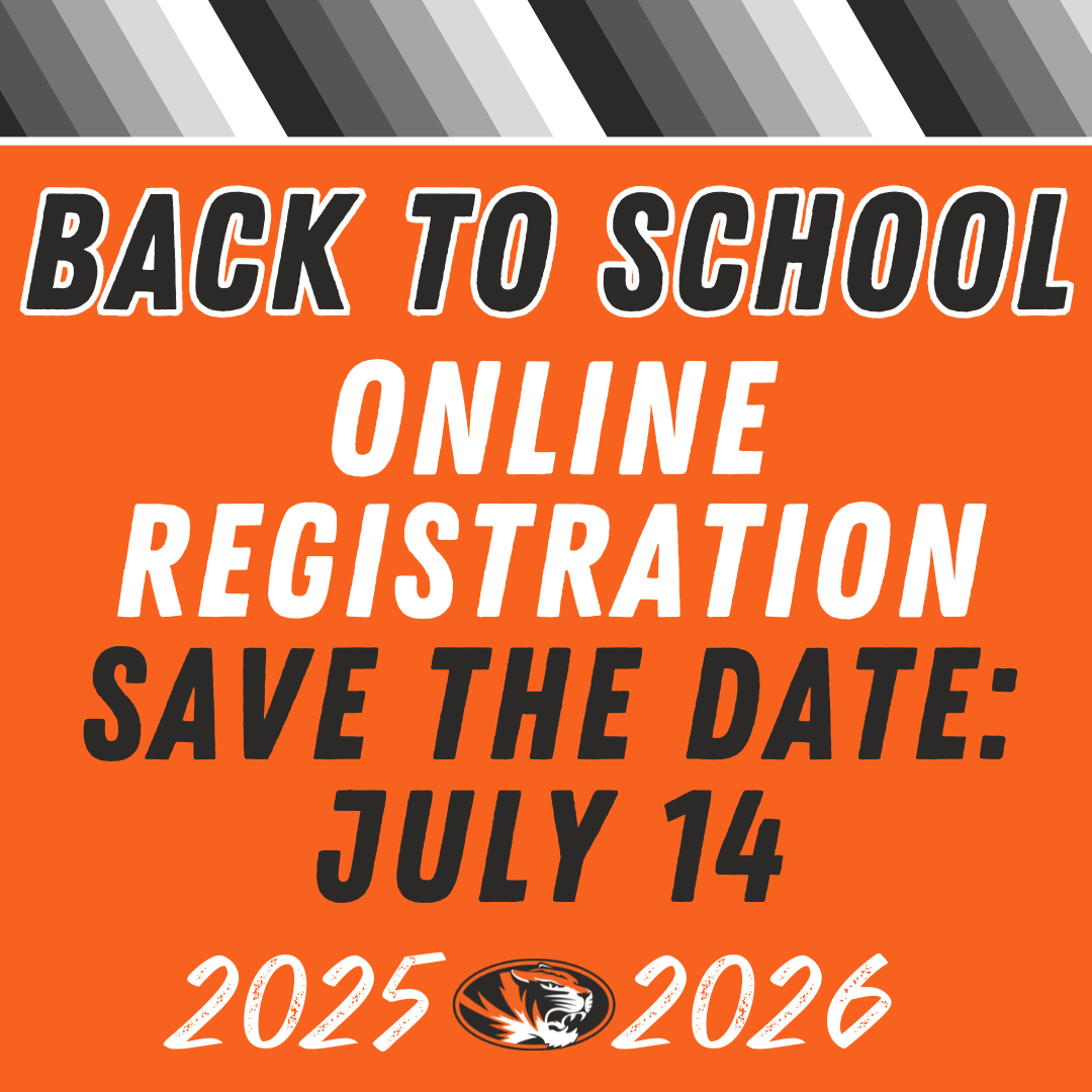 Back to School Online Registration Save the Date