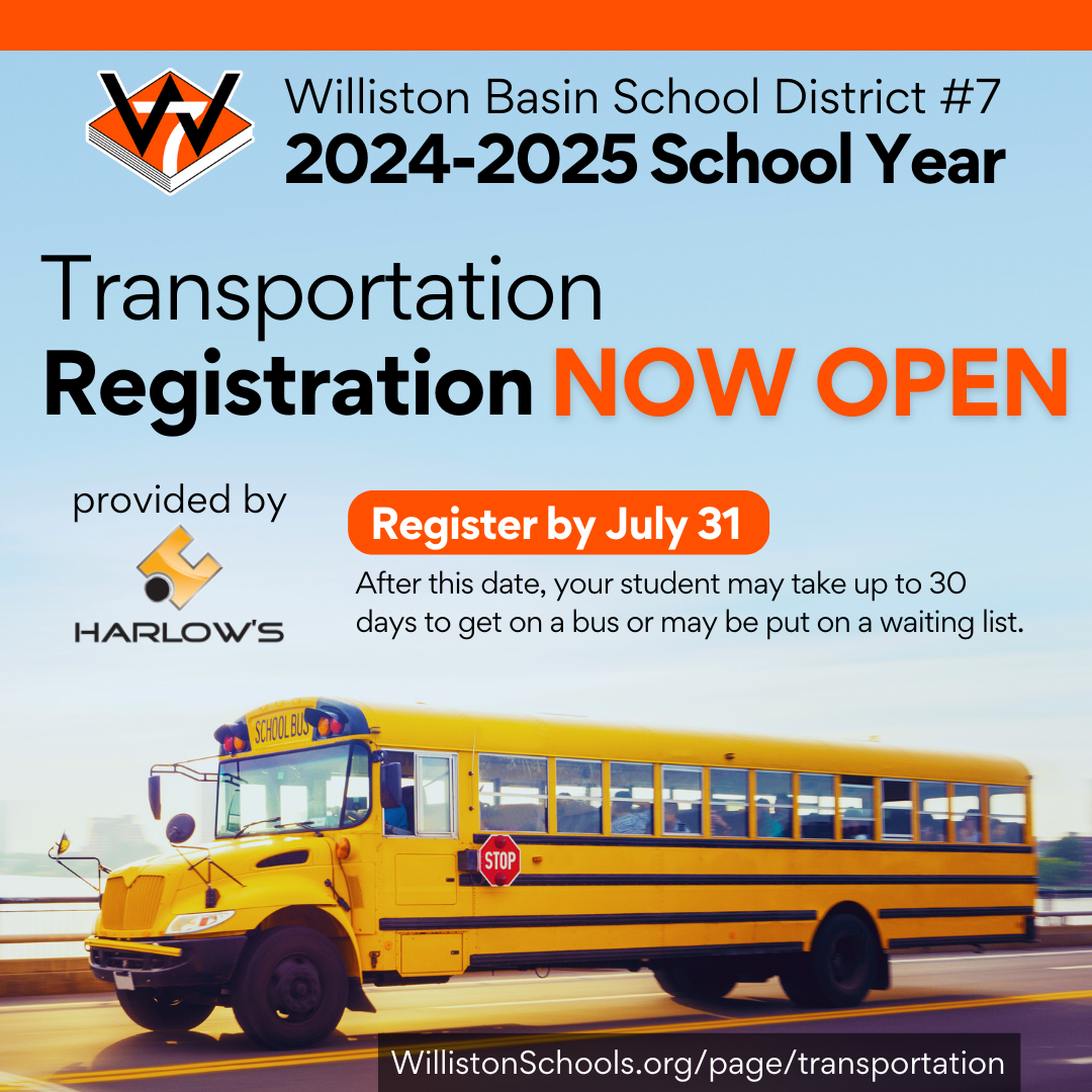 2024-2025 Transportation Registration Now Open