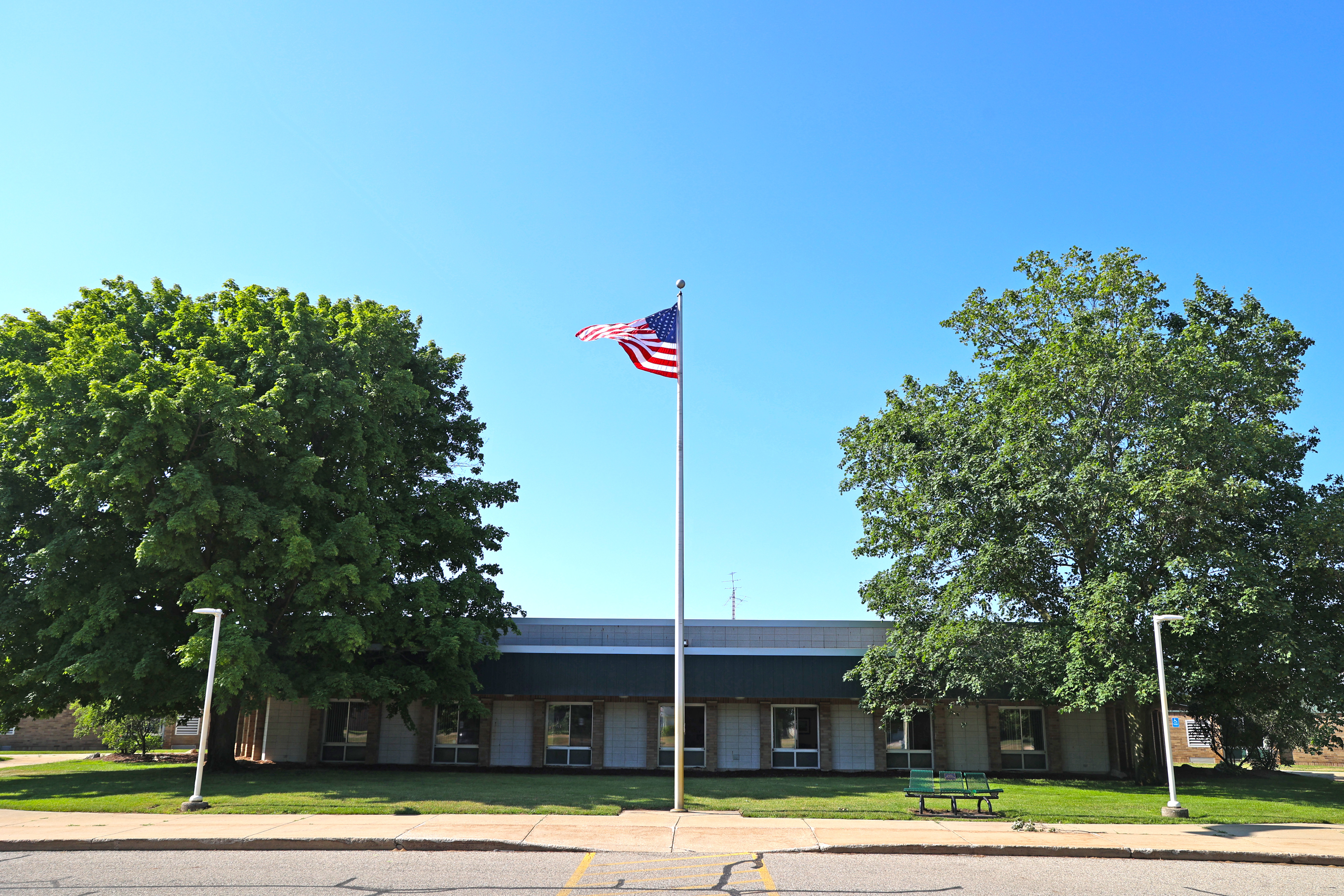 landscape photo of the high school