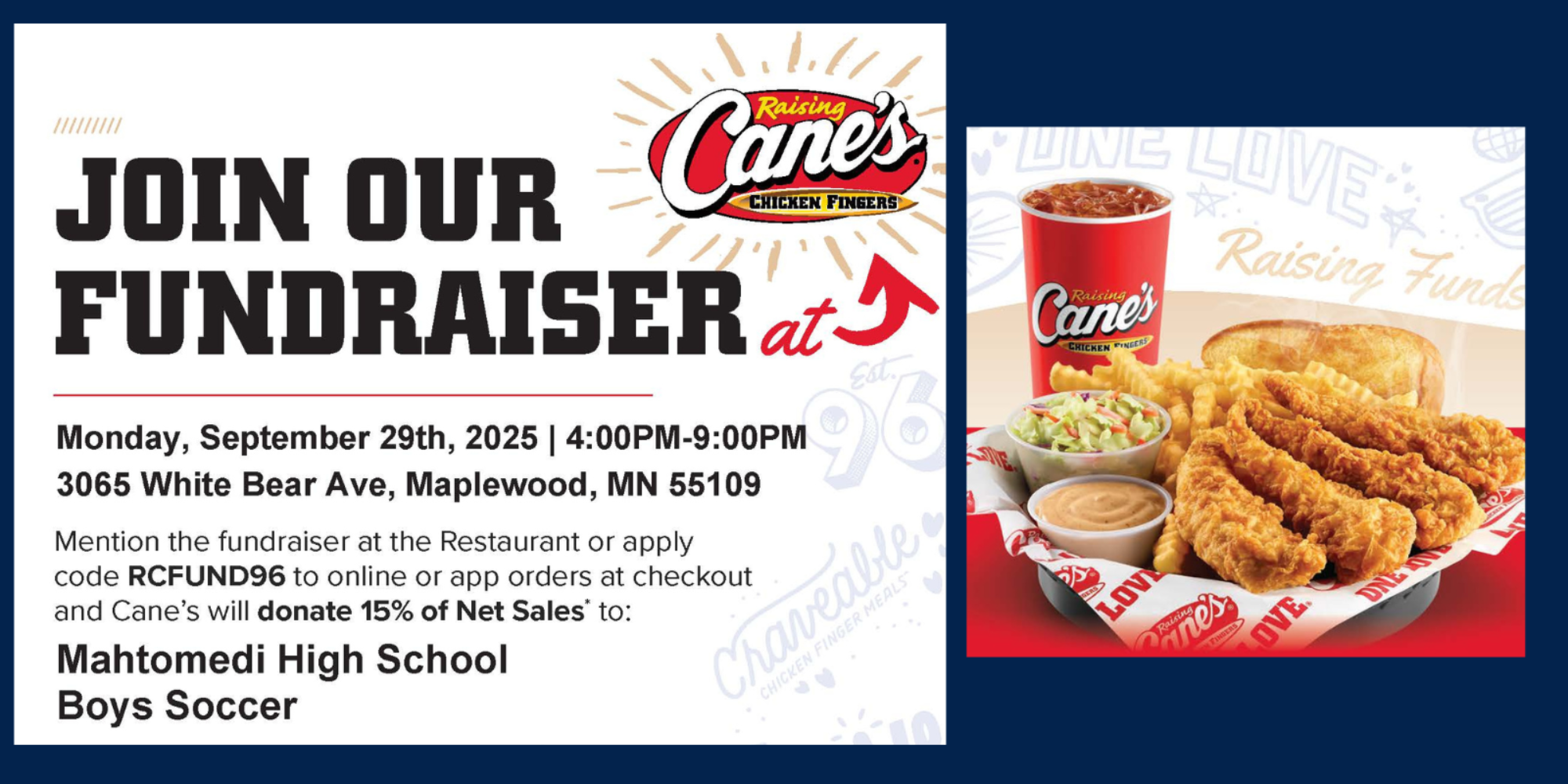 MHS Boys Soccer Canes Fundraiser