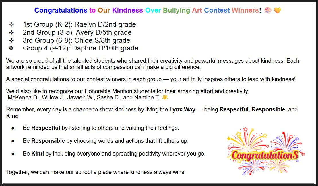 kindness over bullying