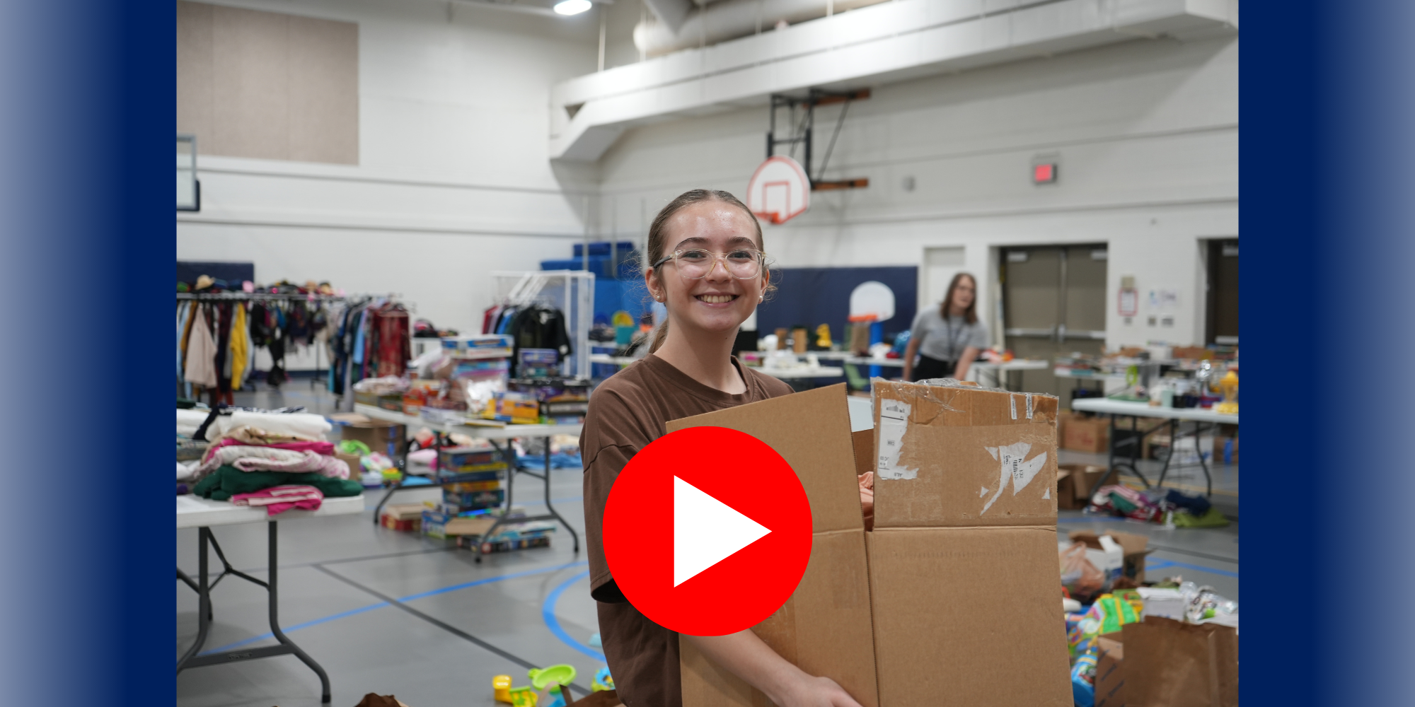 Student at Community Garage Sale
