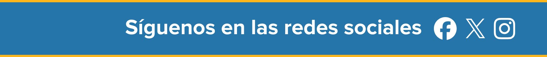 Síguenos en las redes sociales