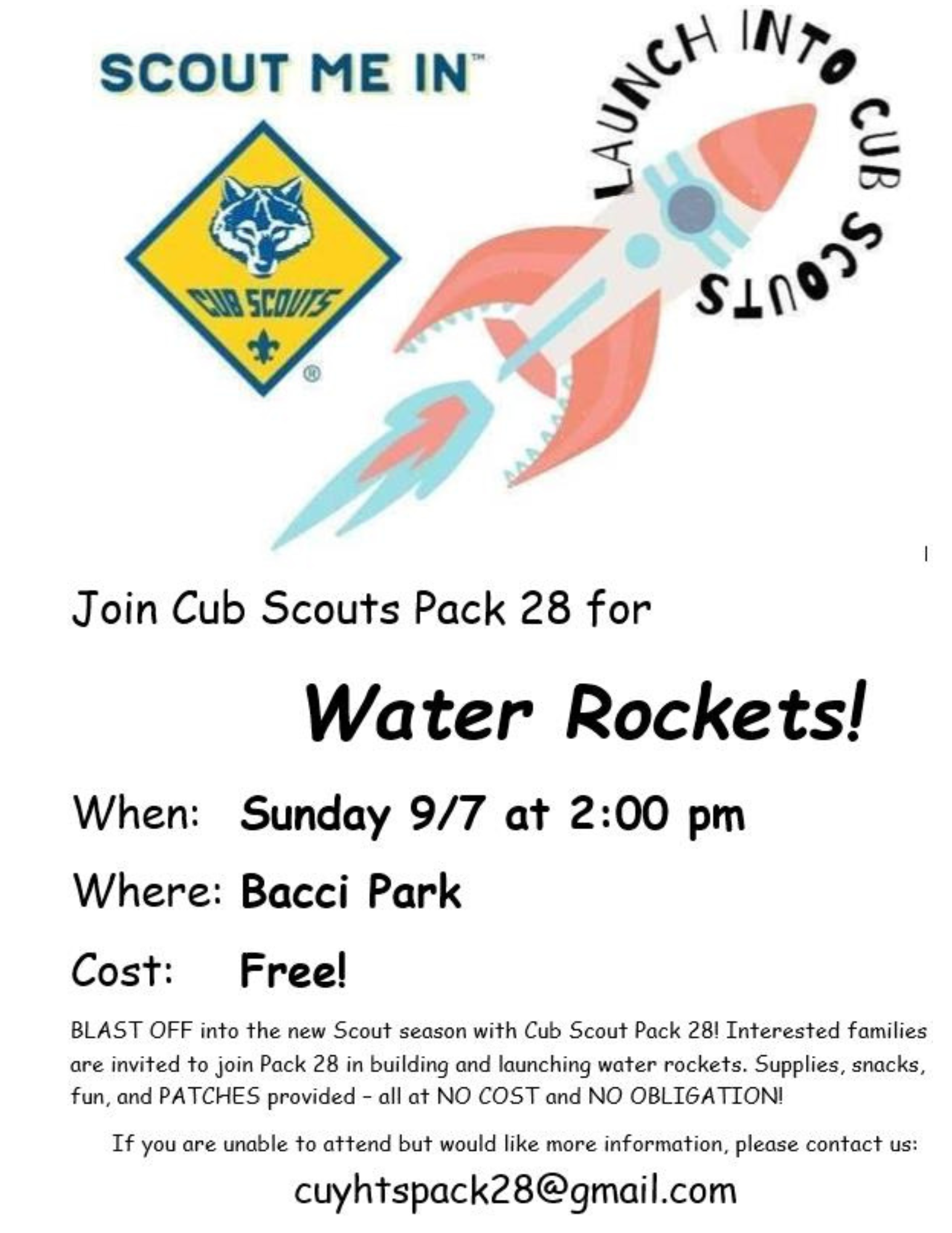 cub scout flyer