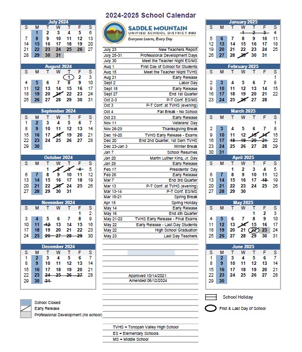 24-25 school calendar