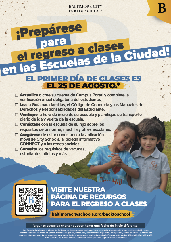 Listado para el regreso a clases