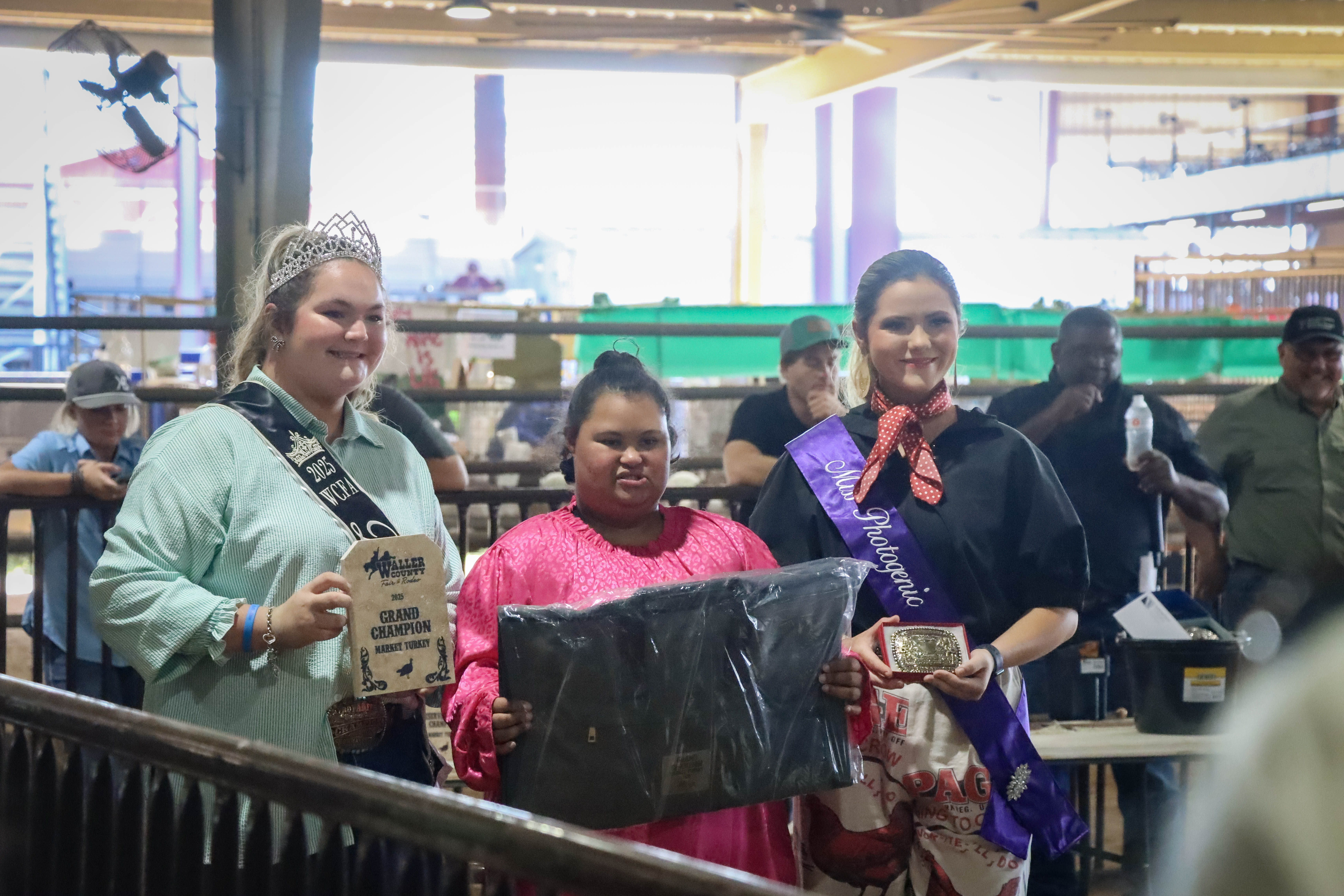 McKayla Houston Grand Champion Turkey at 2025 Waller Co. Fair