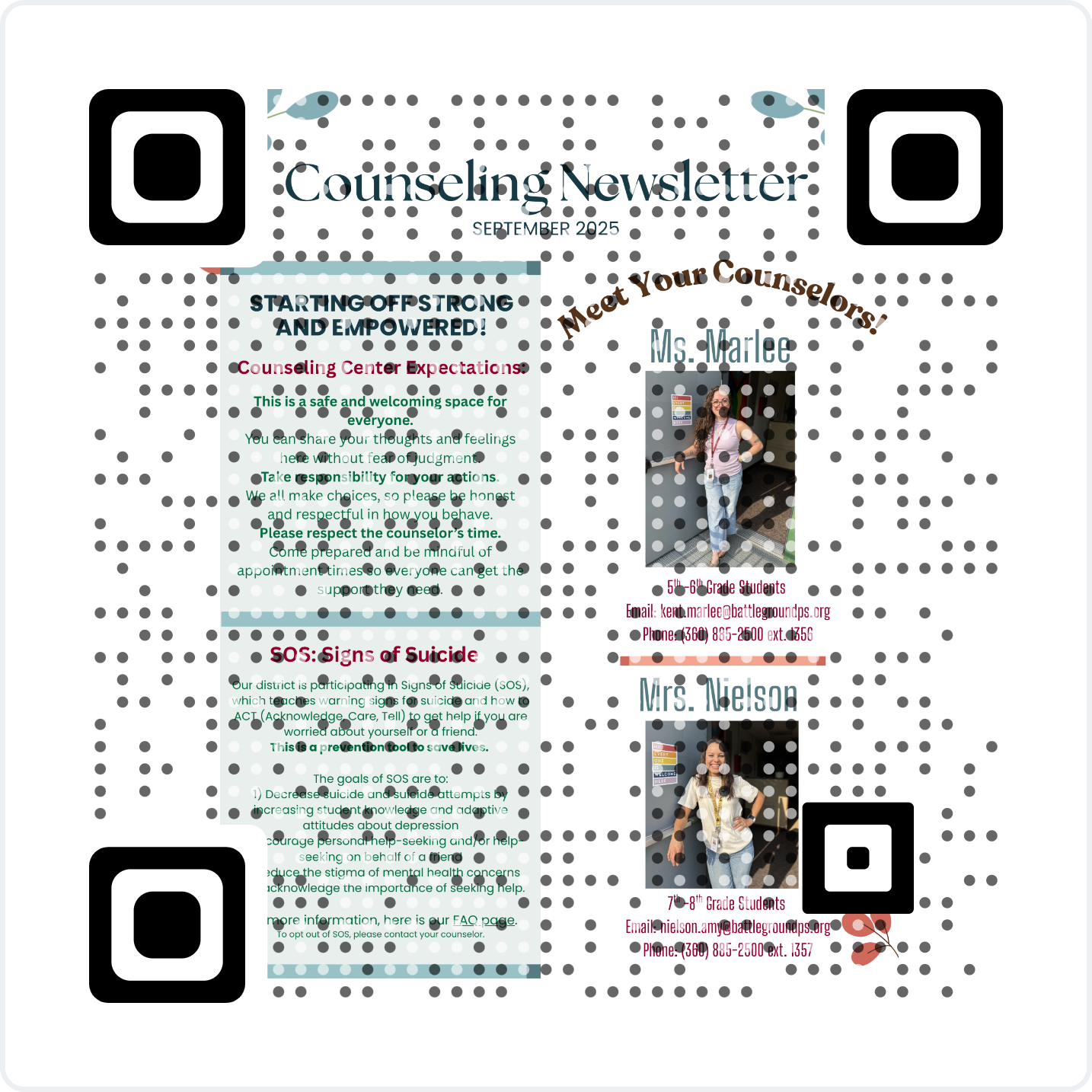 QR Image Counselors' Corner