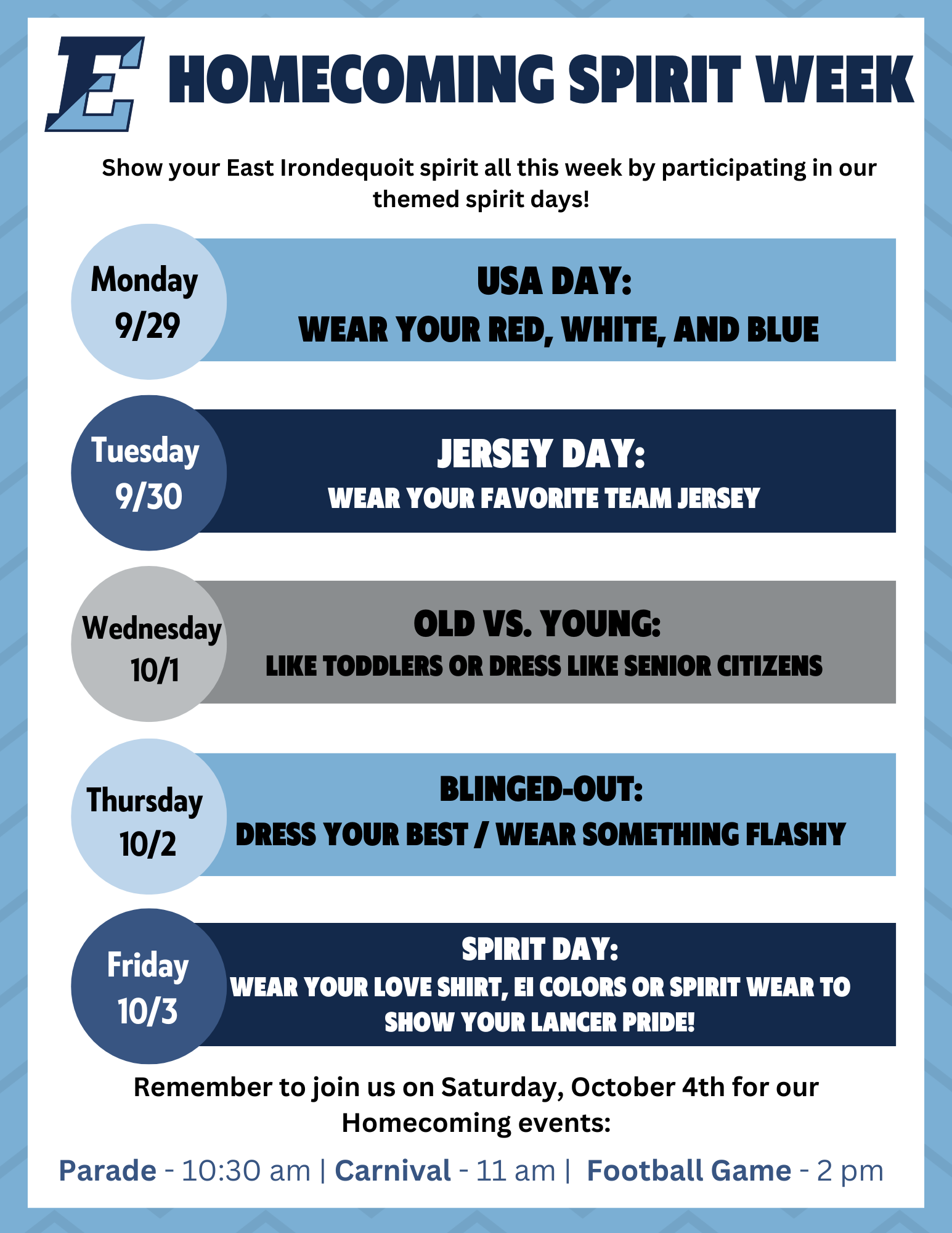 Homecoming Spirit Week