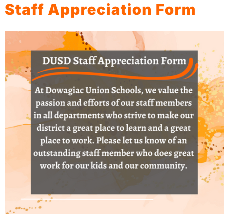 Staff Appreciation