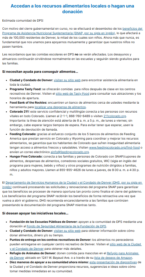 Access or Donate to Local Food Resources