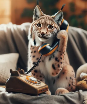 lynx on phone