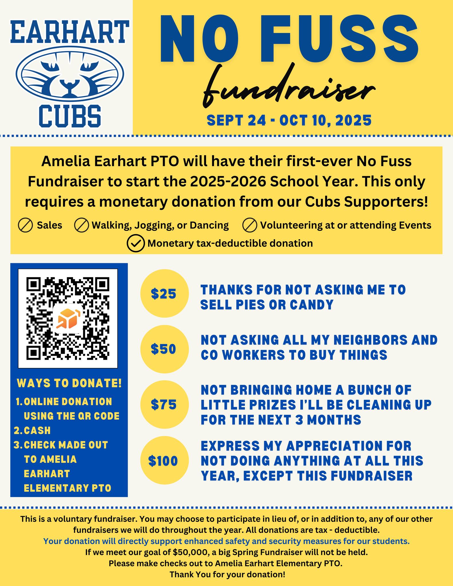 No Fuss Fundraiser