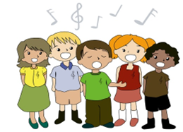 kids singing graphic for November 2025 newsletter