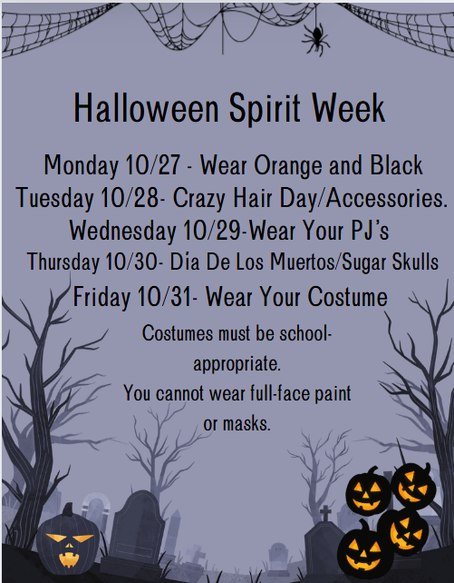 Halloween Spirit Week