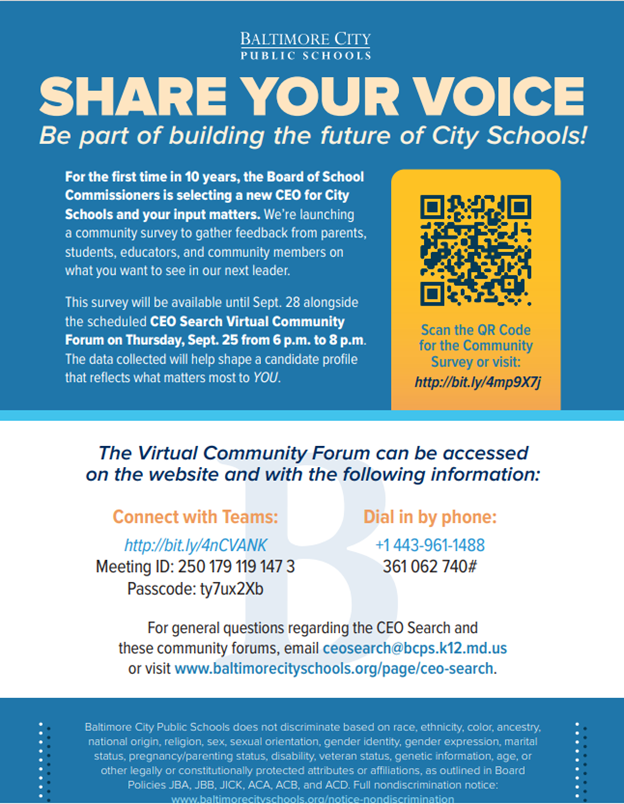 CEO Search Virtual Community Forum - September 25