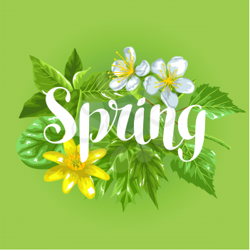 spring graphic for March newsletter