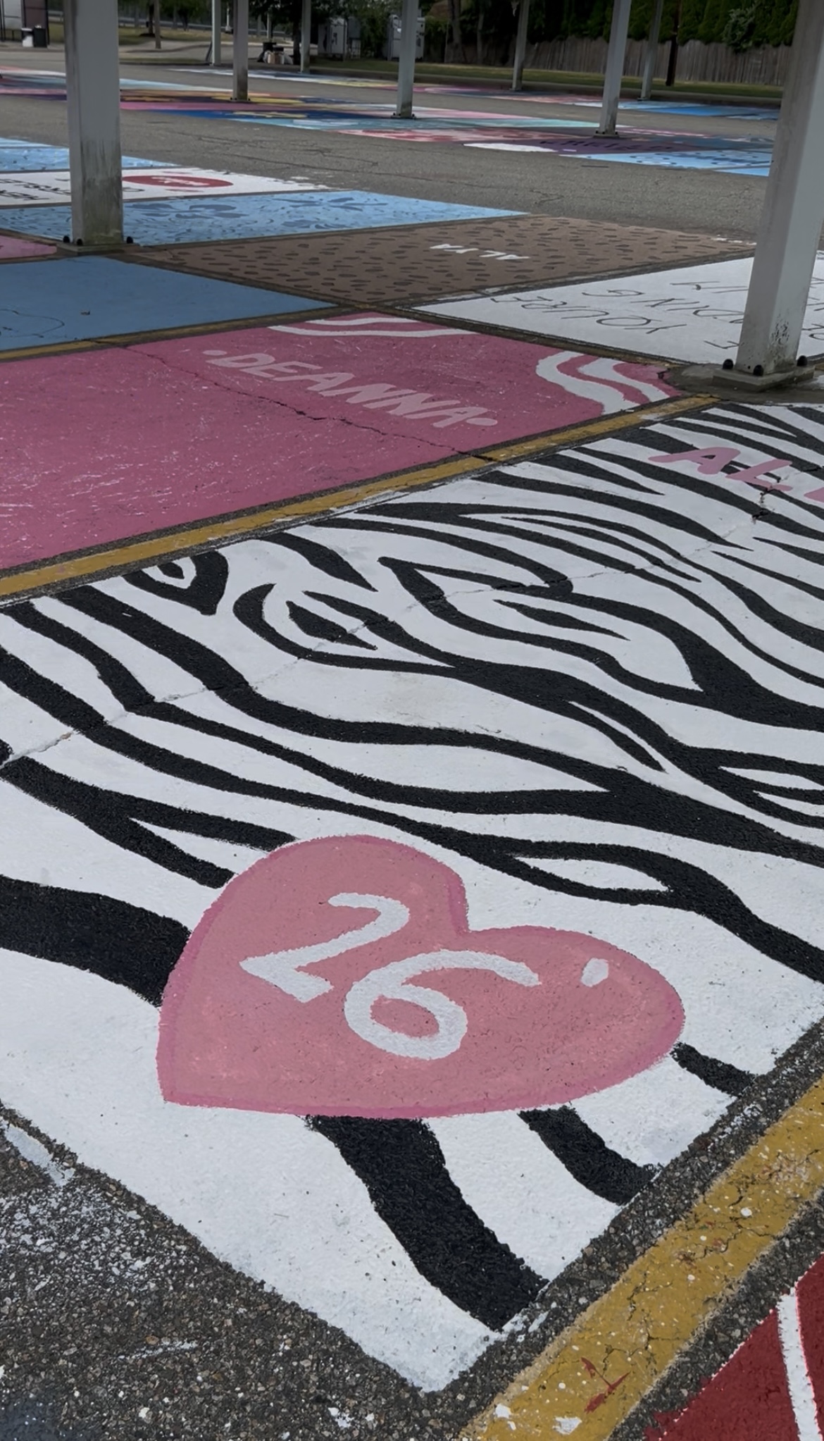 WHHS Paints a Parking Spot