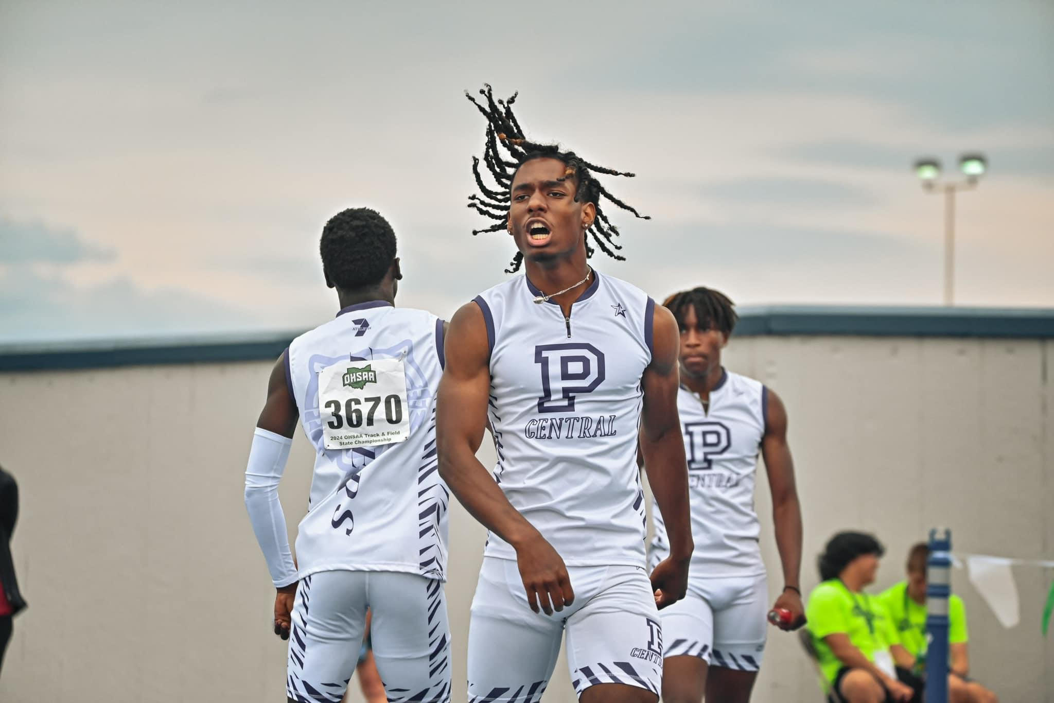 Juell Scott in his Pickerington Central track kit