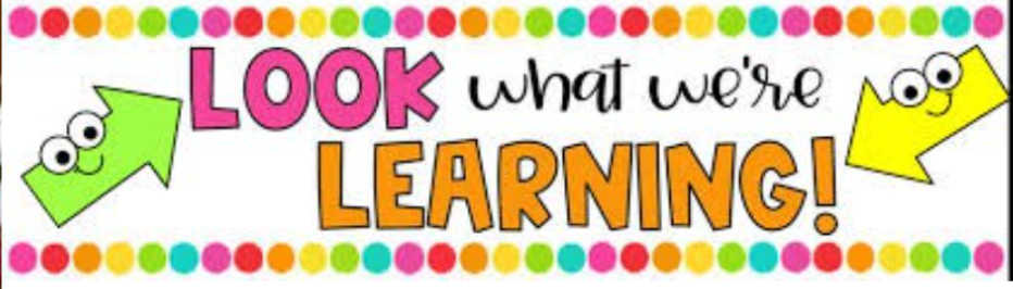 look what we are learning