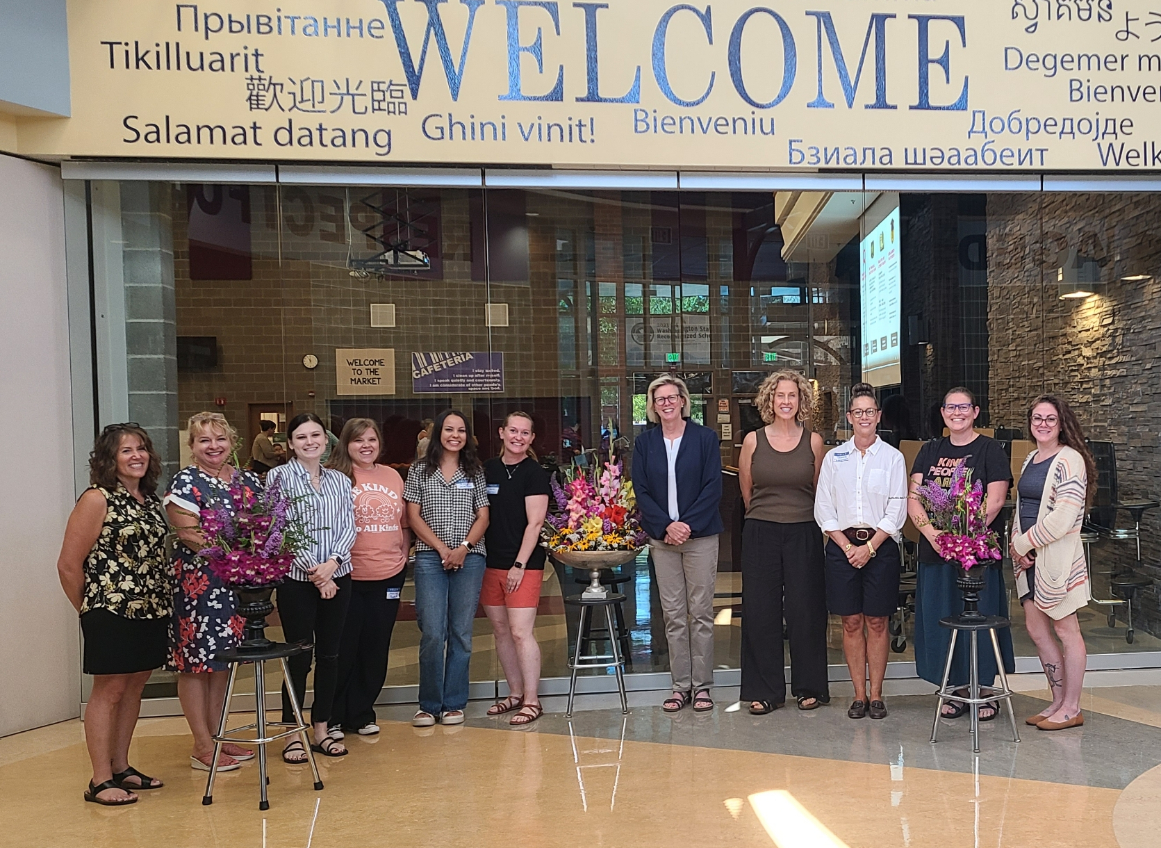 Battle Ground's newest educators, with the superintendent and two directors