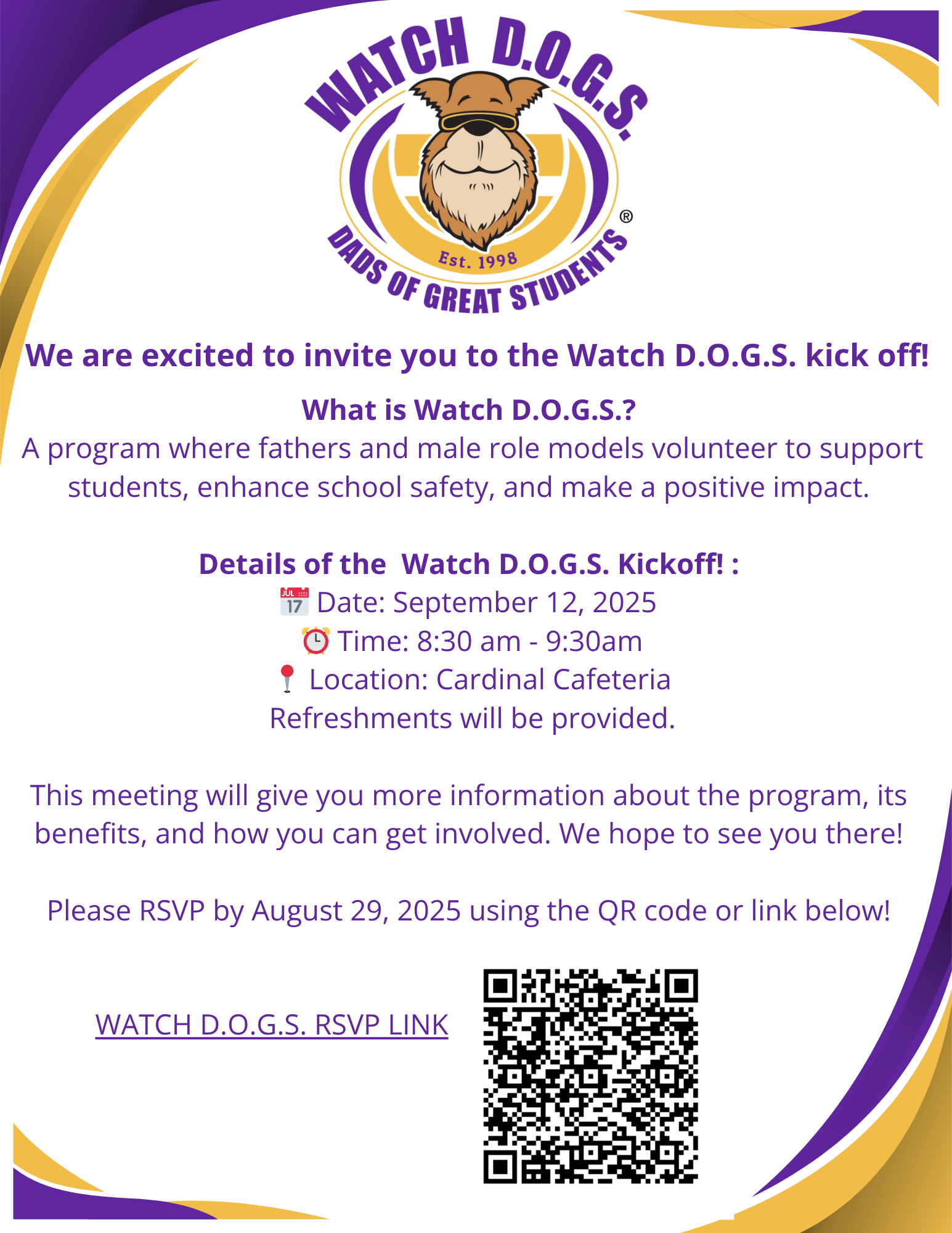 Watch Dogs Kick Off RSVP