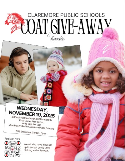 Coat give-away flyer
