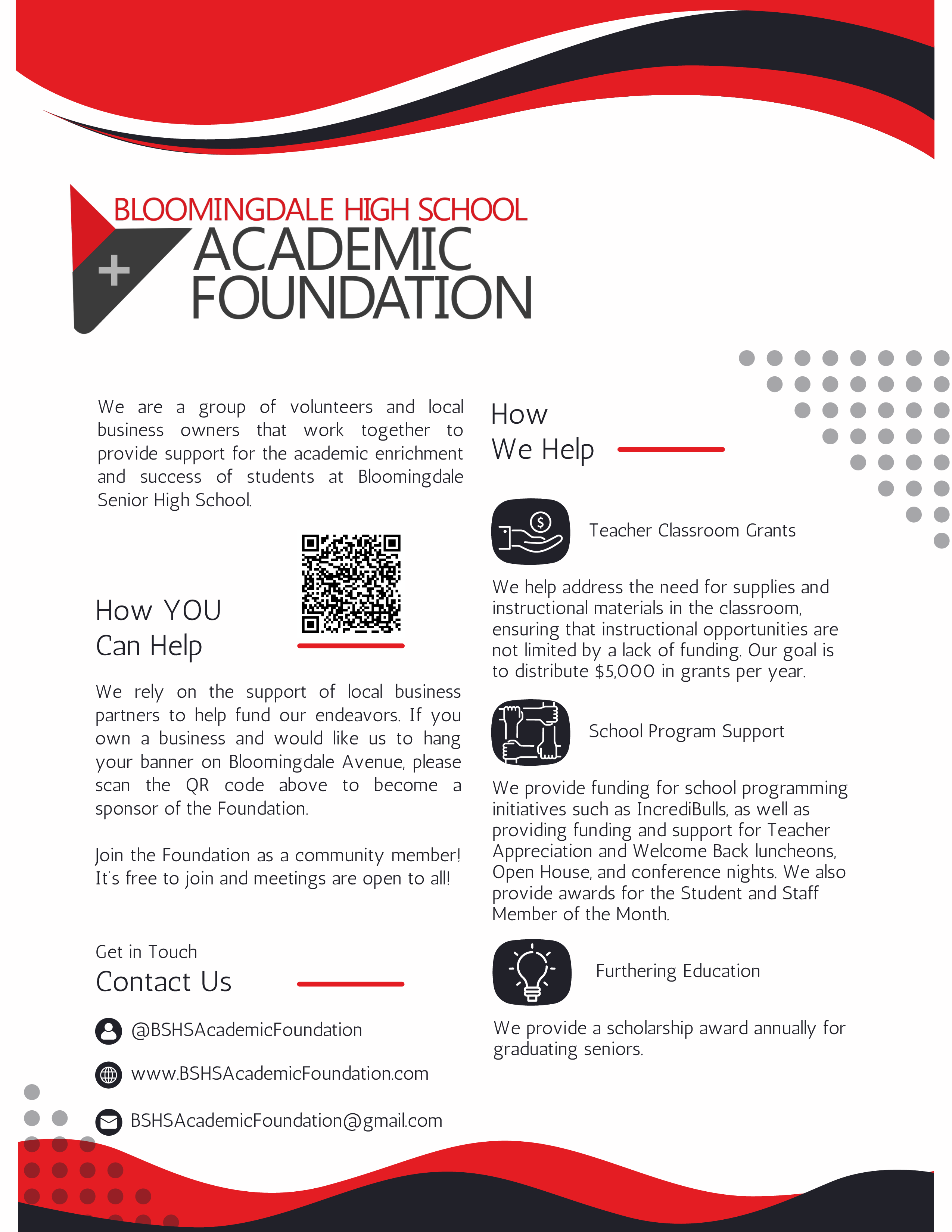 bloomingdale academic foundation