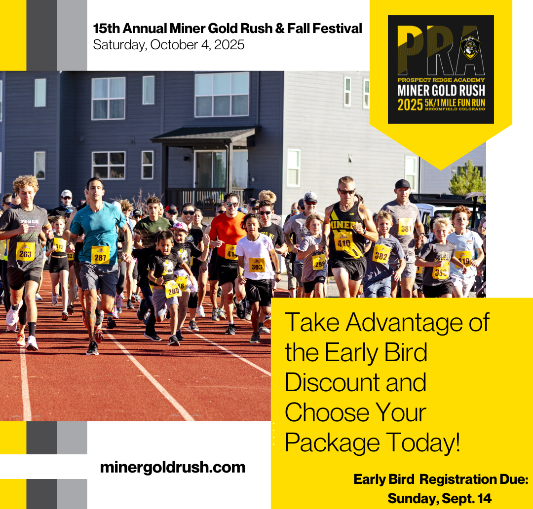 15th Annual Miner Gold Rush is on Saturday, October 4, 2025