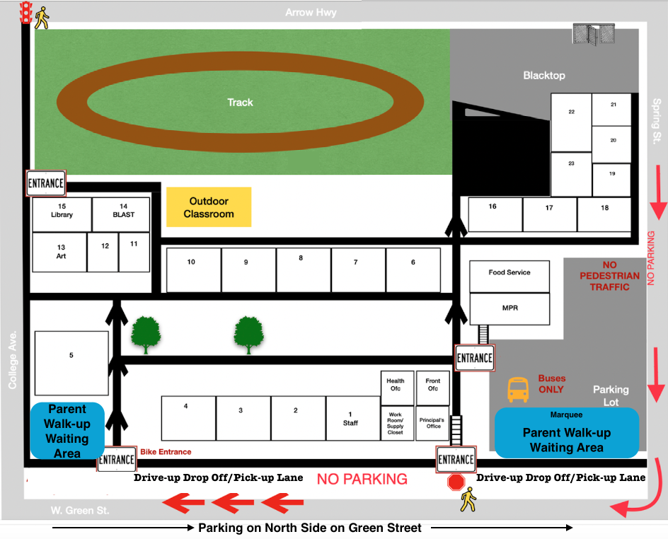 Drop -Off/Pick-Up Map