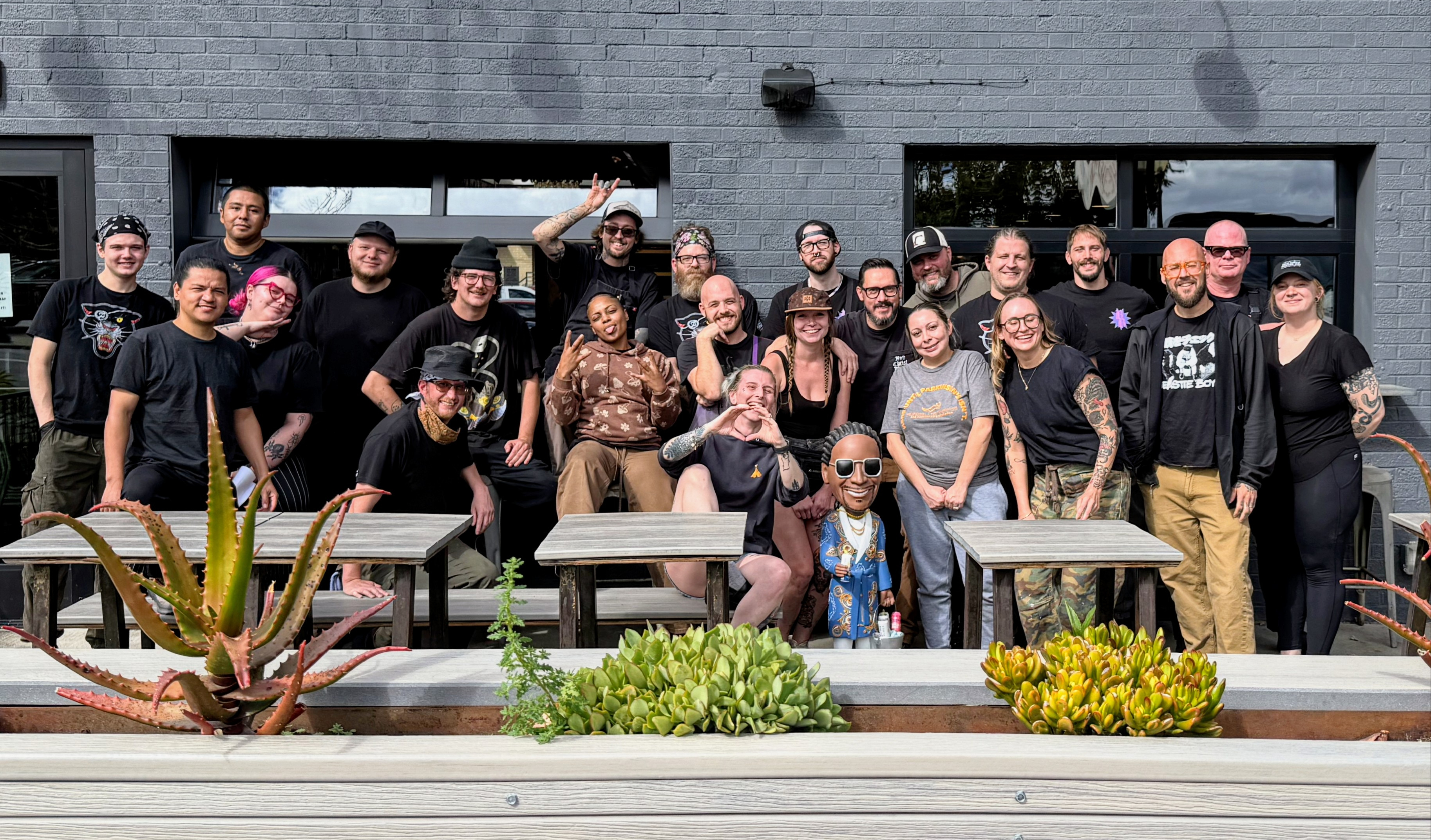 A photo of the Odie B's team.