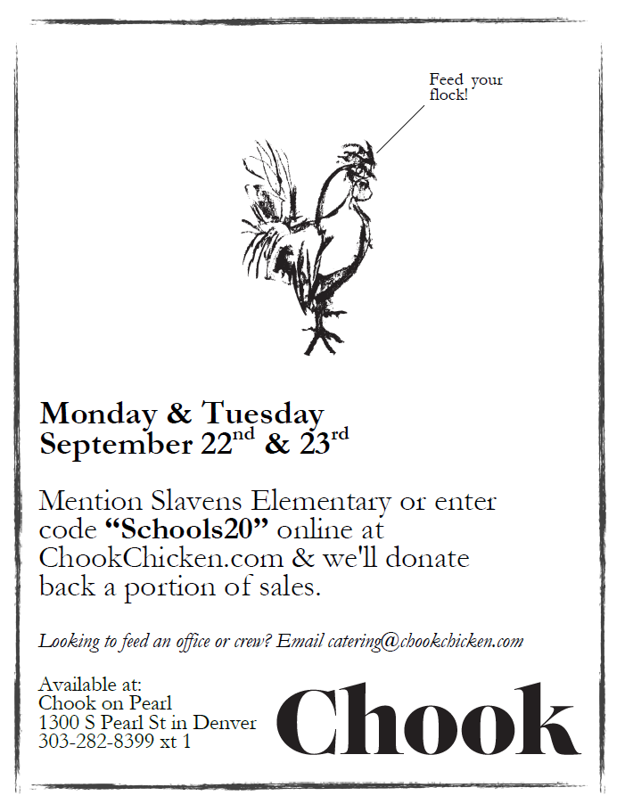 Chook dinning flyer