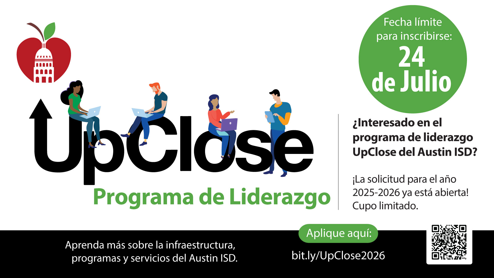 upclose leadership program applications banner