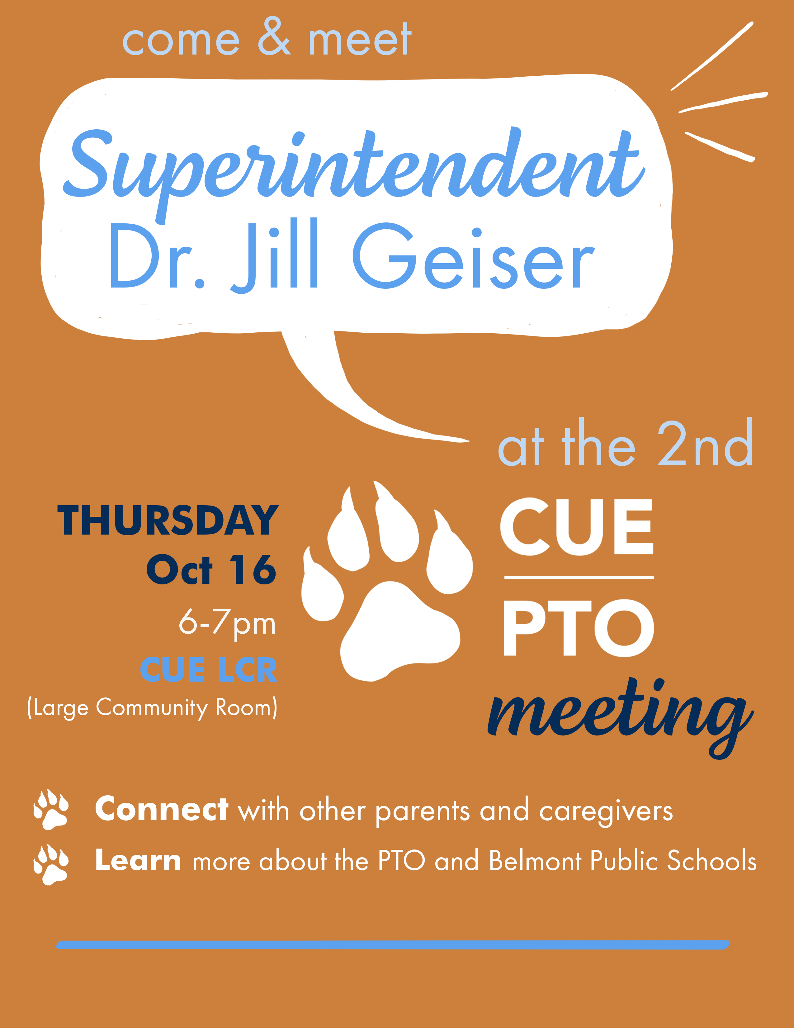 PTO meeting flyer