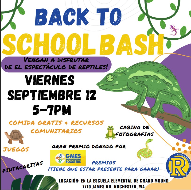 Back to School Bash Flyer Spanish