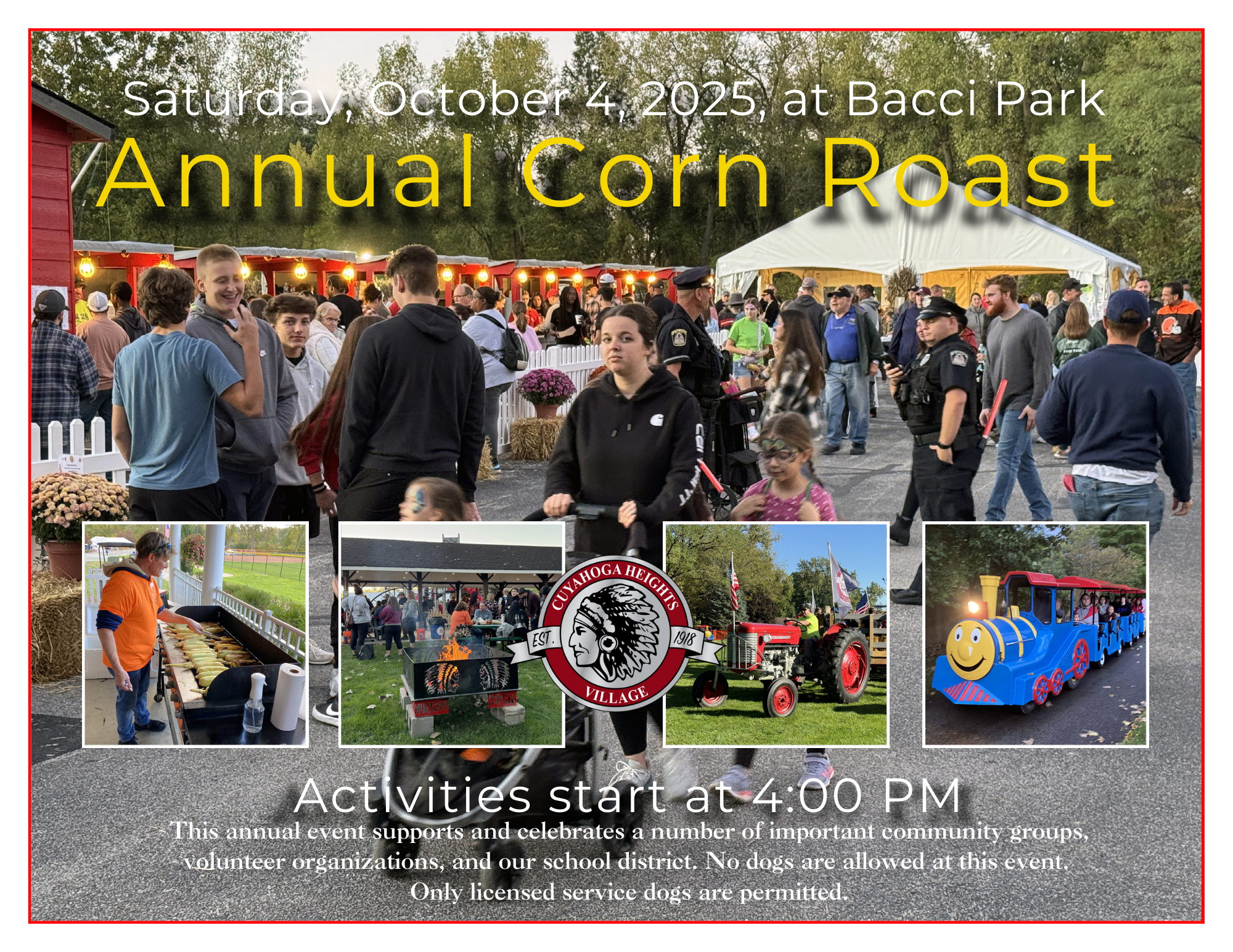 2025 annual corn roast flyer