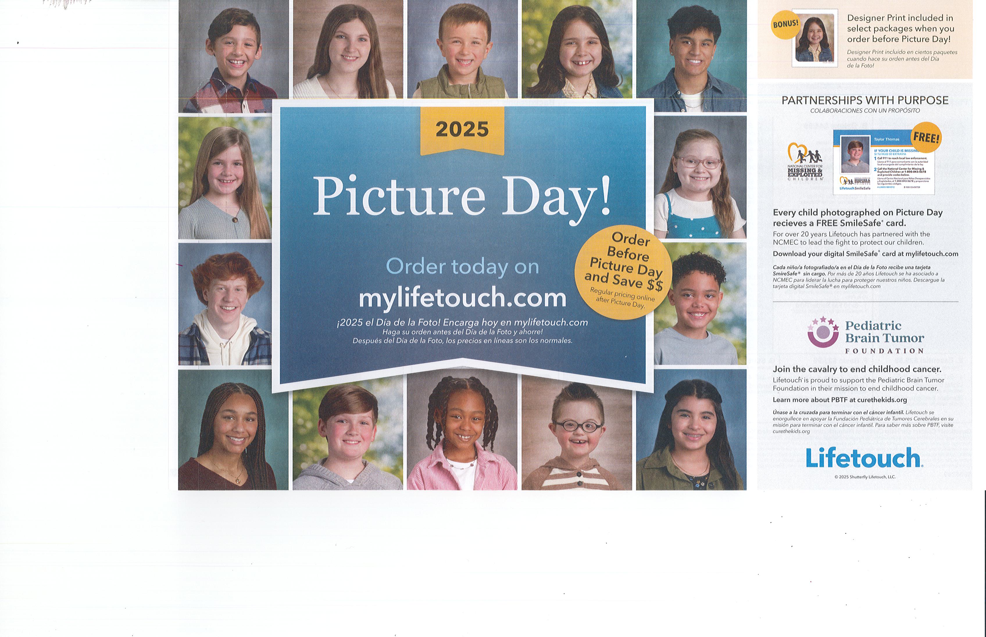 Fall picture day order from front