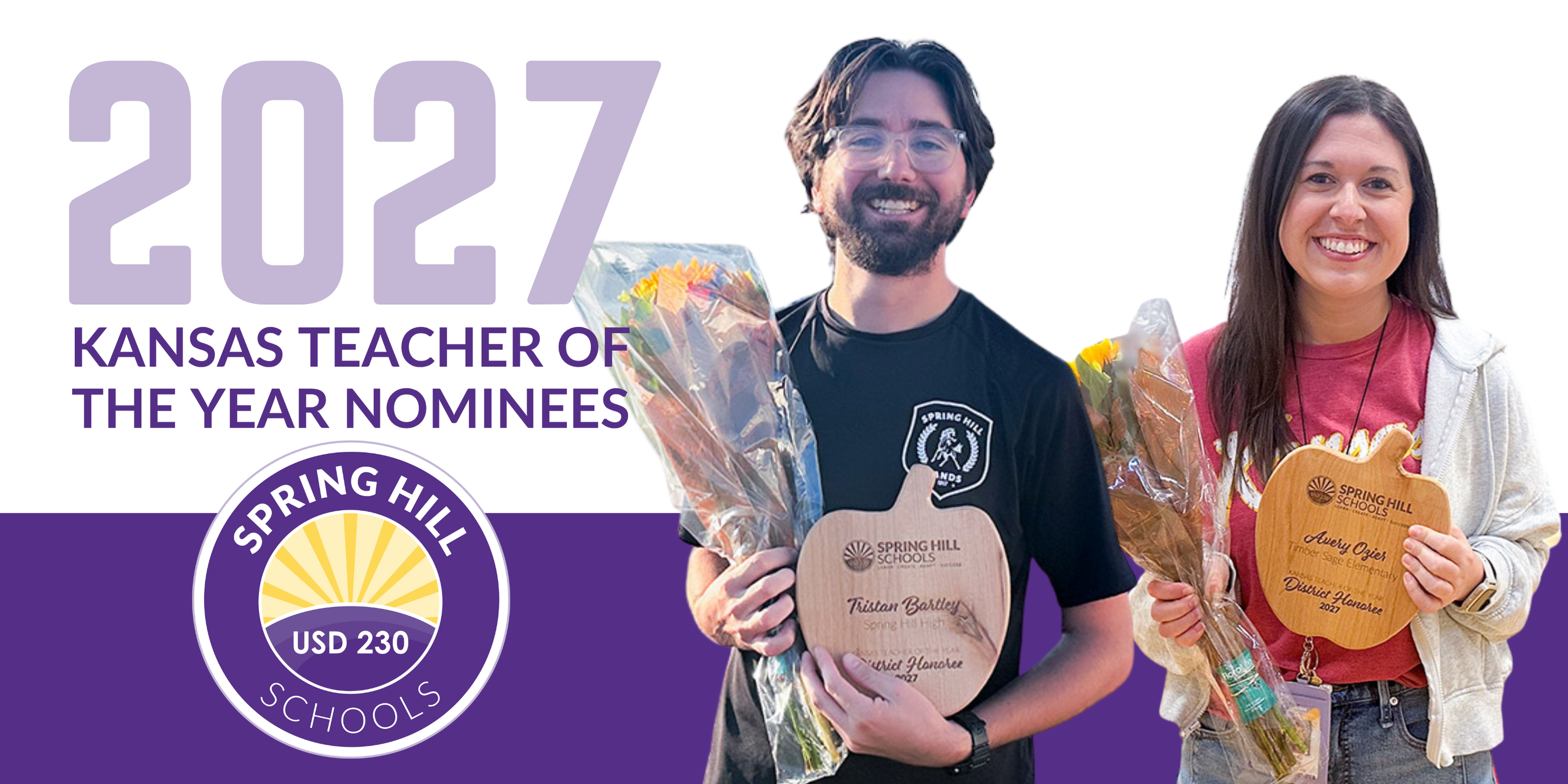 2027 teacher of the year nominees tristan bartley and avery ozier